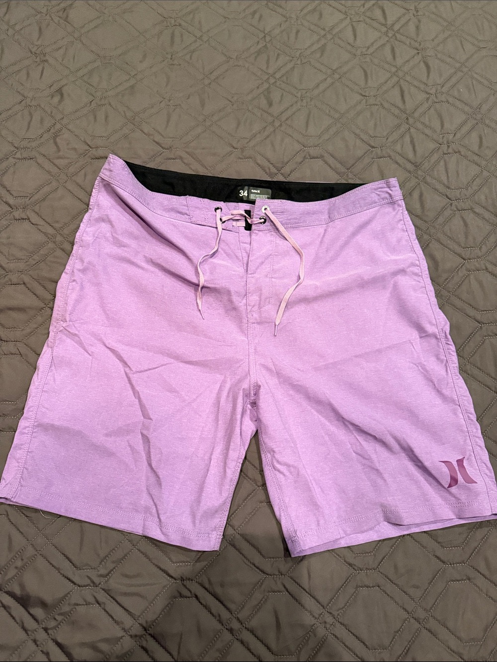 Hurley Men’s Lilac Swim Trunks with Drawstring